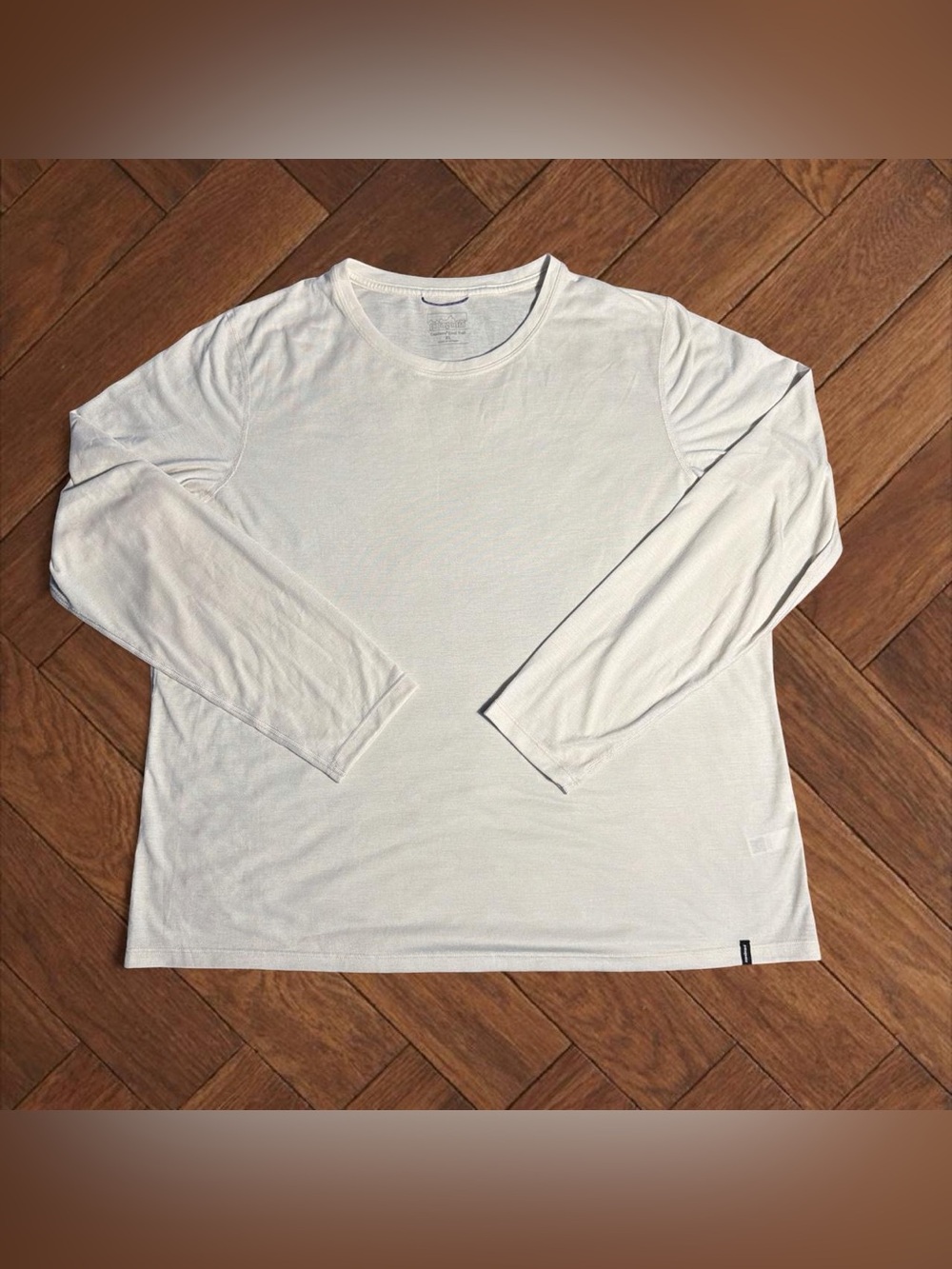 Patagonia Capilene Cool Trail Long-Sleeve Shirt Off-White Men's XL